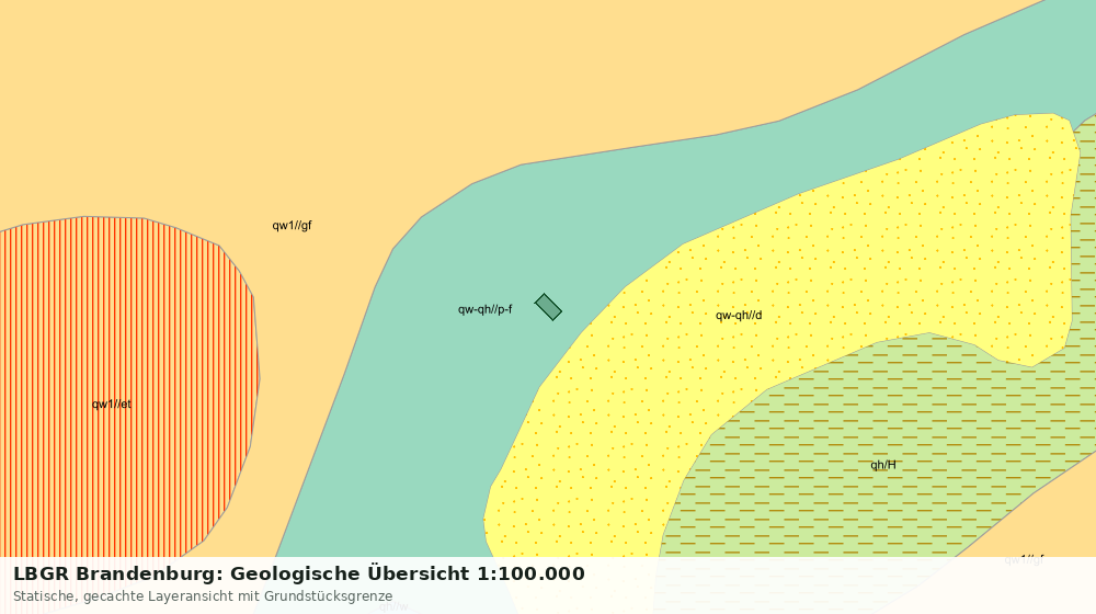 Statische Kartenansicht: LBGR Brandenburg: Geologische Übersicht 1:100.000