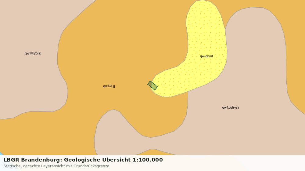 Statische Kartenansicht: LBGR Brandenburg: Geologische Übersicht 1:100.000