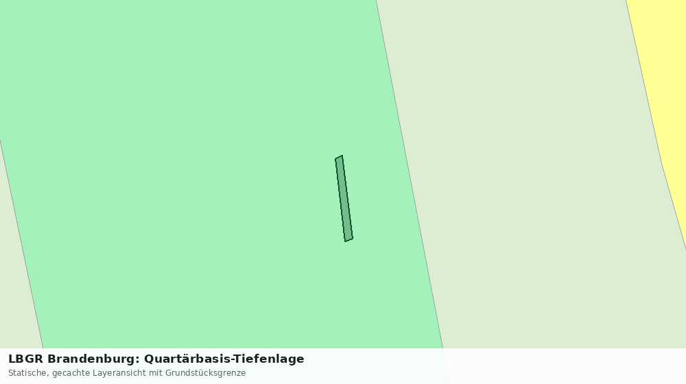 Statische Kartenansicht: LBGR Brandenburg: Quartärbasis-Tiefenlage