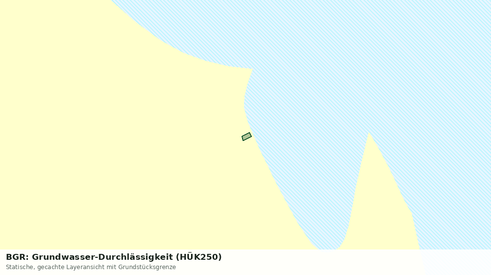Statische Kartenansicht: BGR: Grundwasser-Durchlässigkeit (HÜK250)