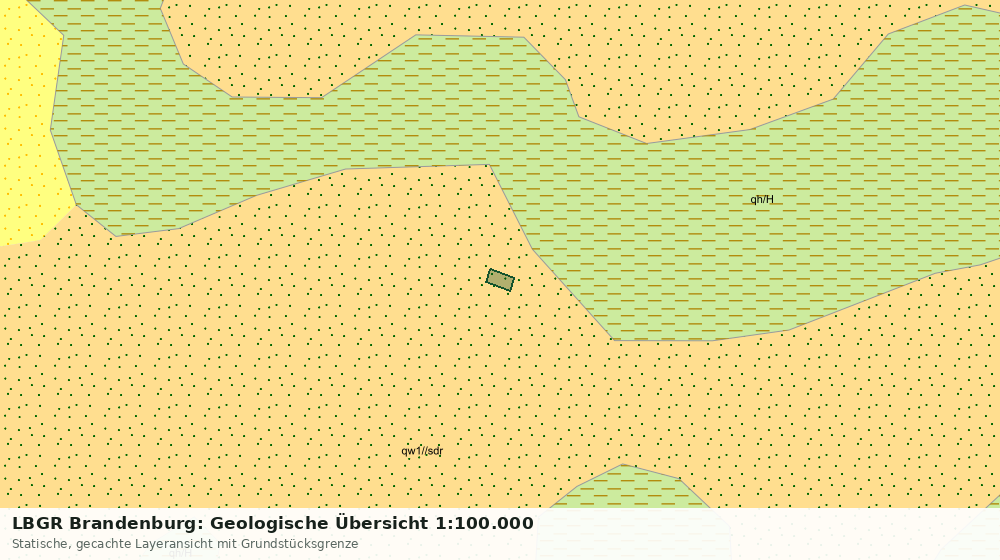 Statische Kartenansicht: LBGR Brandenburg: Geologische Übersicht 1:100.000