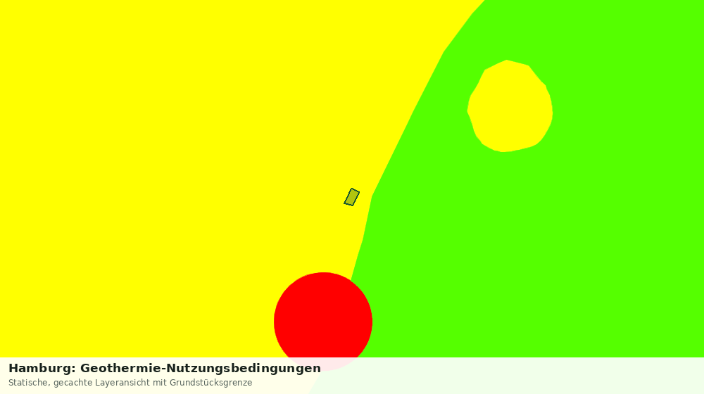 Statische Kartenansicht: Hamburg: Geothermie-Nutzungsbedingungen
