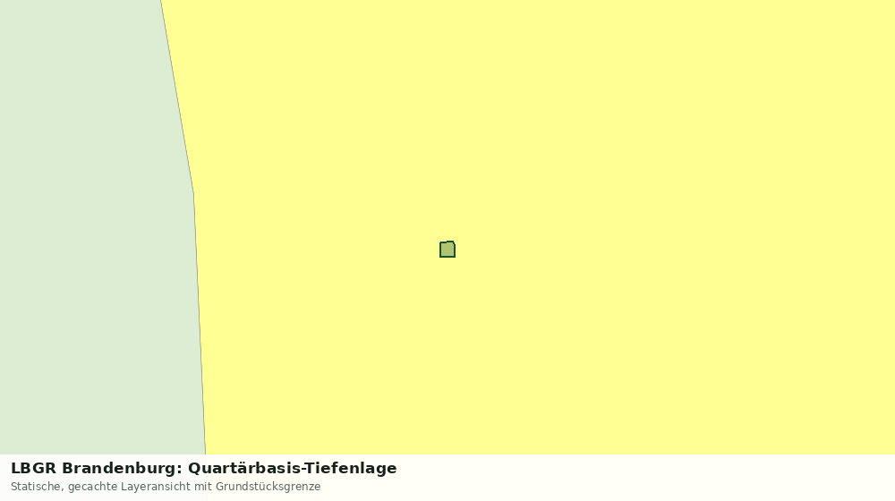 Statische Kartenansicht: LBGR Brandenburg: Quartärbasis-Tiefenlage