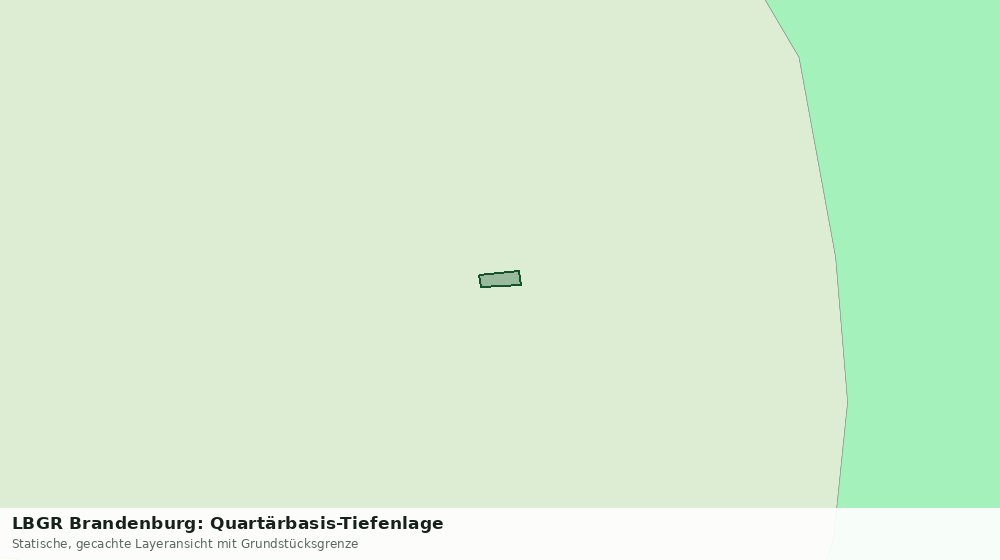 Statische Kartenansicht: LBGR Brandenburg: Quartärbasis-Tiefenlage