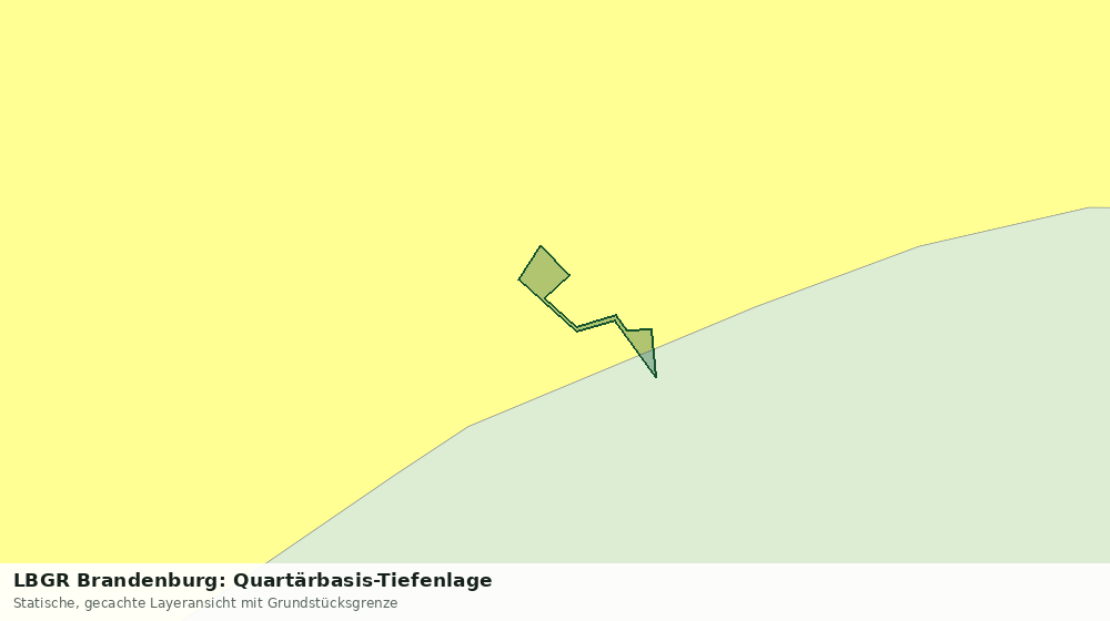 Statische Kartenansicht: LBGR Brandenburg: Quartärbasis-Tiefenlage