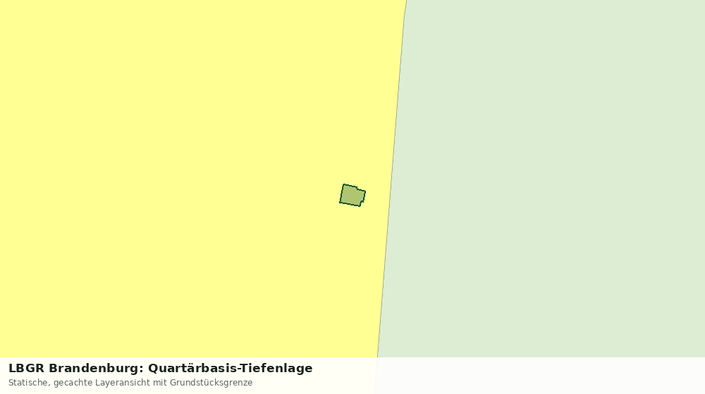 Statische Kartenansicht: LBGR Brandenburg: Quartärbasis-Tiefenlage
