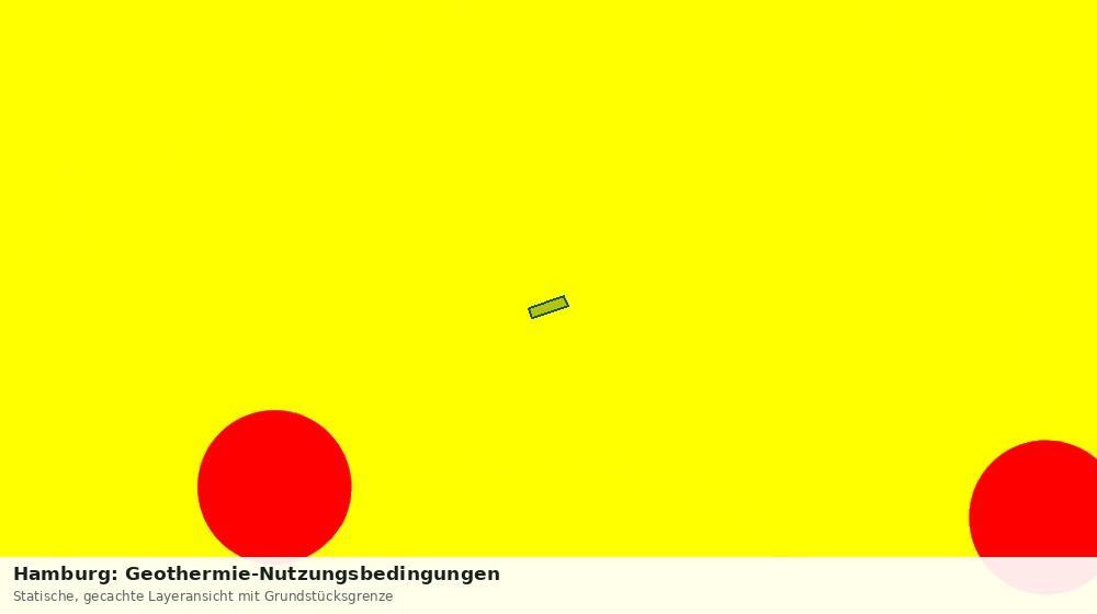 Statische Kartenansicht: Hamburg: Geothermie-Nutzungsbedingungen