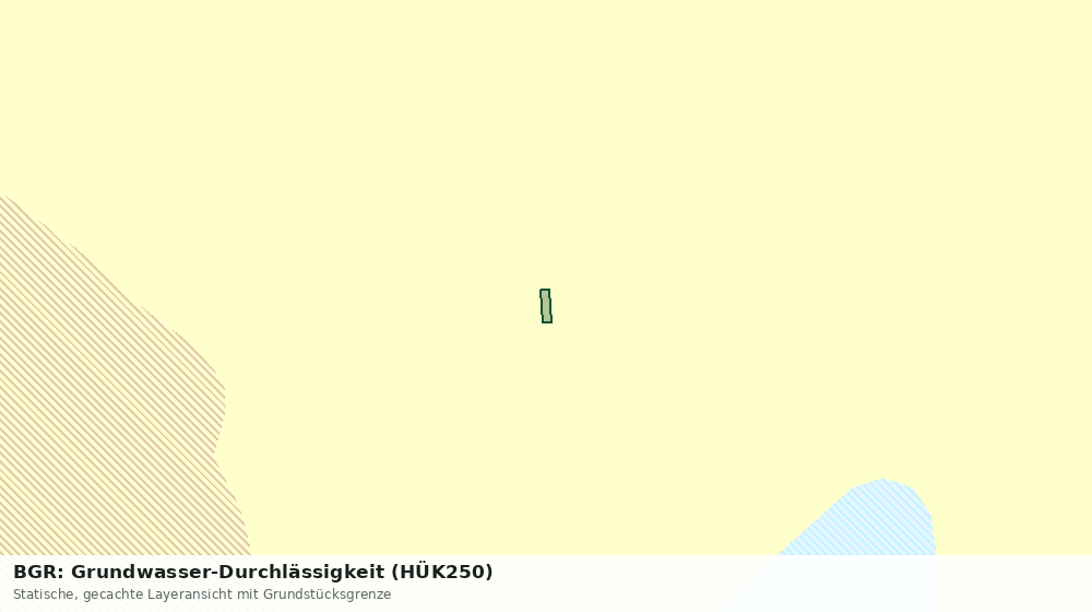 Statische Kartenansicht: BGR: Grundwasser-Durchlässigkeit (HÜK250)