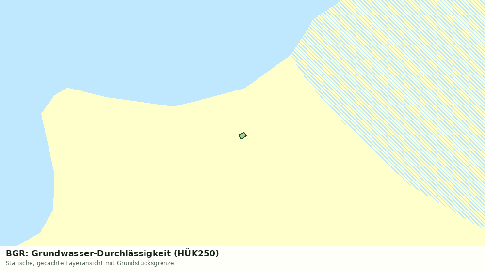 Statische Kartenansicht: BGR: Grundwasser-Durchlässigkeit (HÜK250)