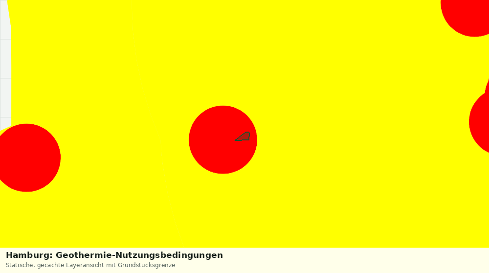 Statische Kartenansicht: Hamburg: Geothermie-Nutzungsbedingungen