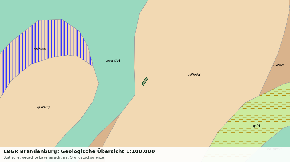 Statische Kartenansicht: LBGR Brandenburg: Geologische Übersicht 1:100.000