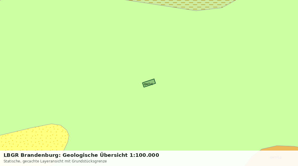 Statische Kartenansicht: LBGR Brandenburg: Geologische Übersicht 1:100.000