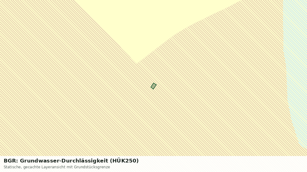 Statische Kartenansicht: BGR: Grundwasser-Durchlässigkeit (HÜK250)