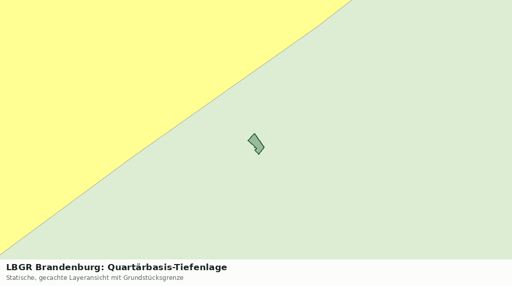 Statische Kartenansicht: LBGR Brandenburg: Quartärbasis-Tiefenlage
