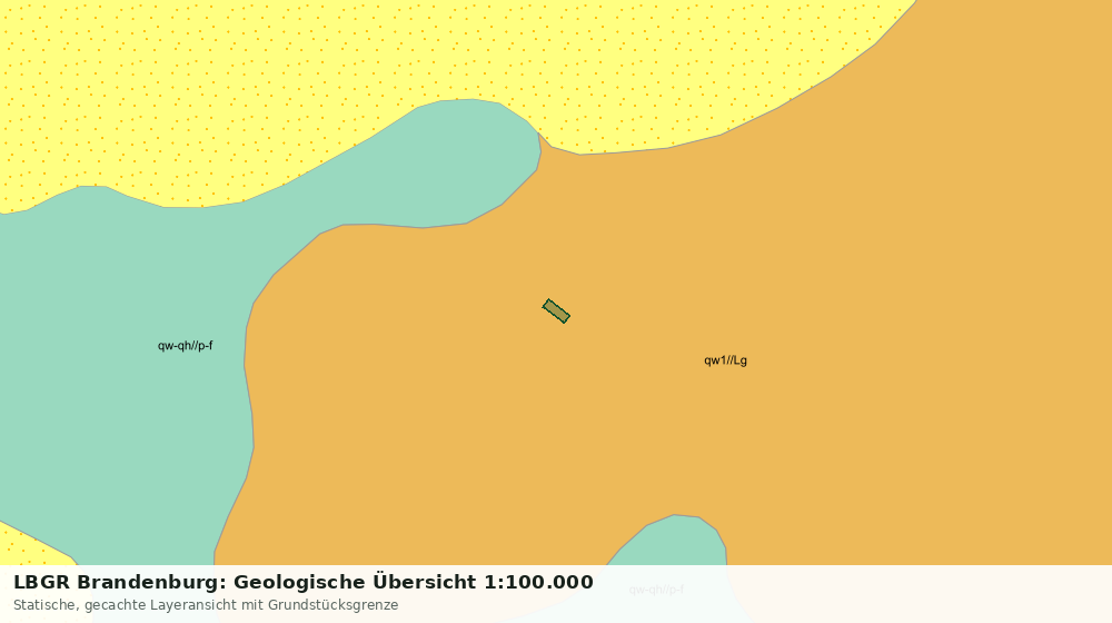 Statische Kartenansicht: LBGR Brandenburg: Geologische Übersicht 1:100.000
