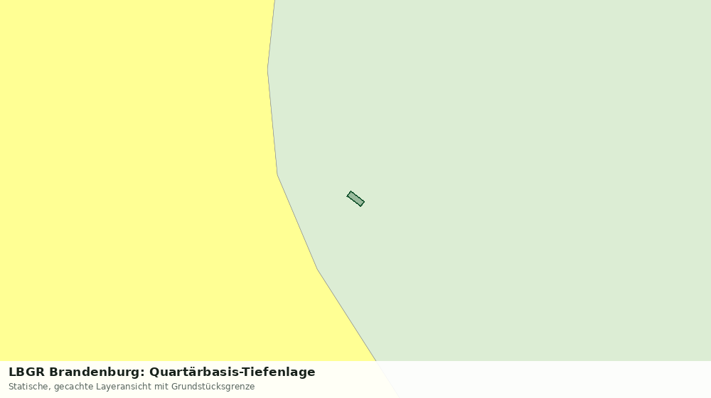 Statische Kartenansicht: LBGR Brandenburg: Quartärbasis-Tiefenlage