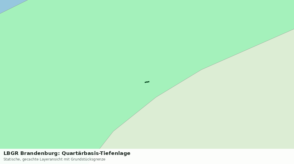 Statische Kartenansicht: LBGR Brandenburg: Quartärbasis-Tiefenlage