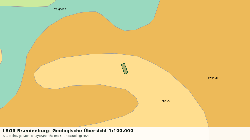 Statische Kartenansicht: LBGR Brandenburg: Geologische Übersicht 1:100.000