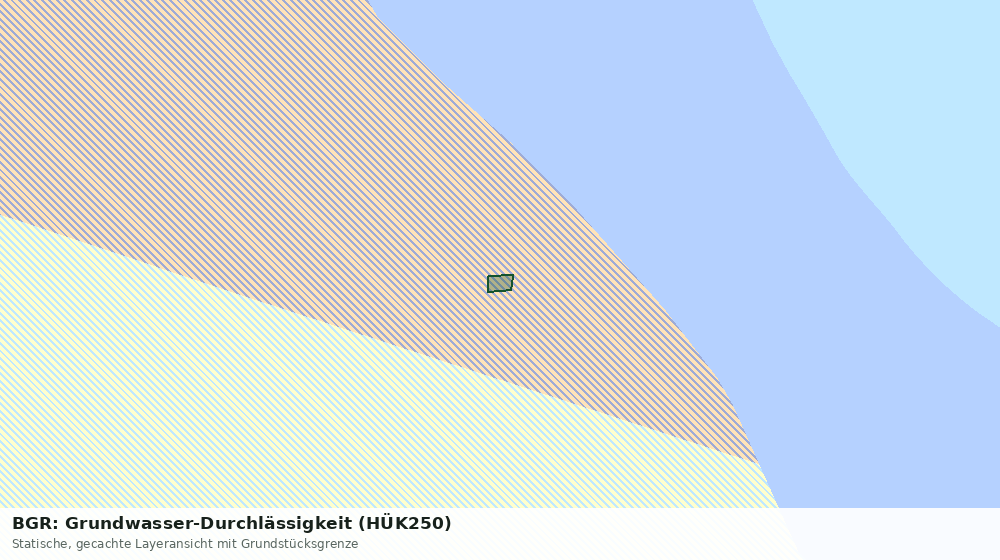 Statische Kartenansicht: BGR: Grundwasser-Durchlässigkeit (HÜK250)