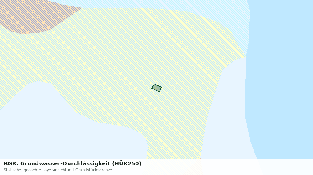 Statische Kartenansicht: BGR: Grundwasser-Durchlässigkeit (HÜK250)