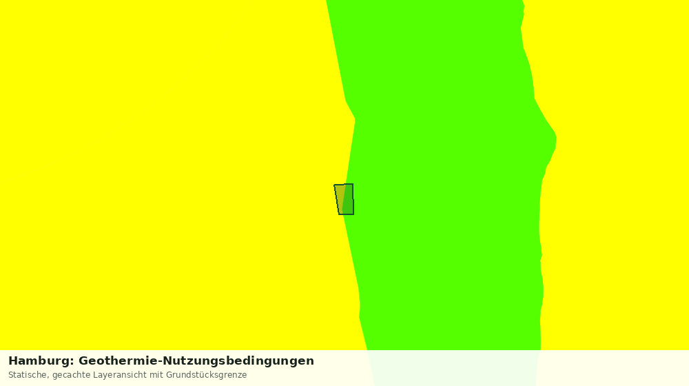Statische Kartenansicht: Hamburg: Geothermie-Nutzungsbedingungen