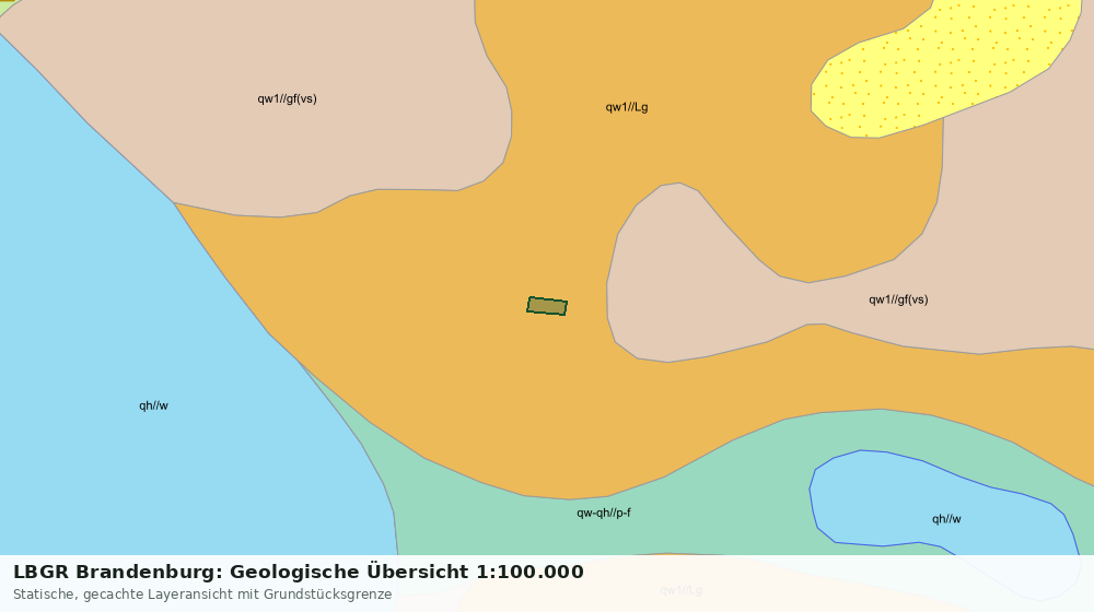 Statische Kartenansicht: LBGR Brandenburg: Geologische Übersicht 1:100.000