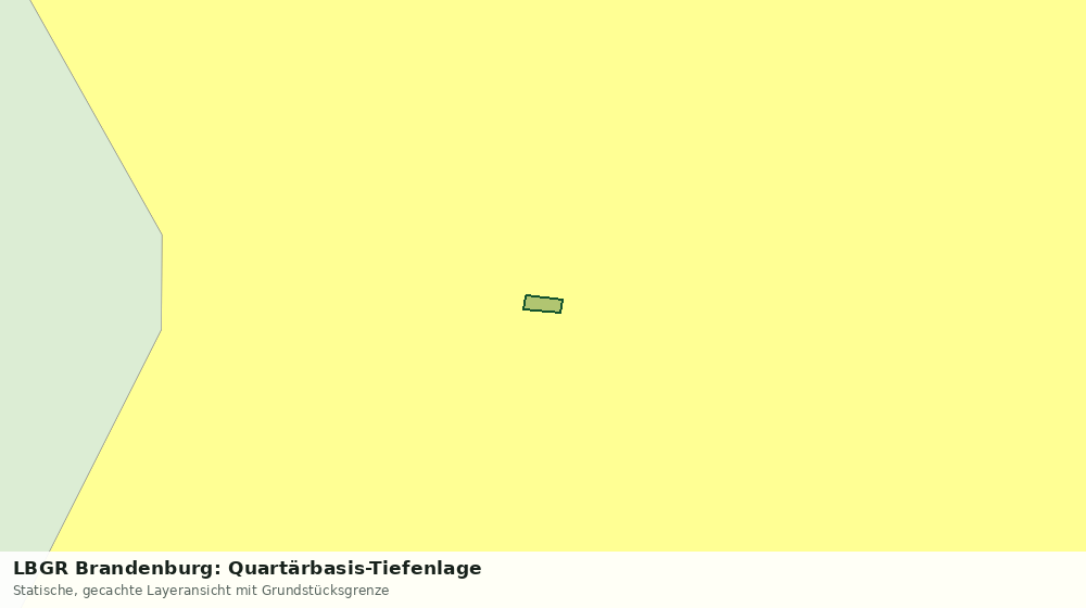 Statische Kartenansicht: LBGR Brandenburg: Quartärbasis-Tiefenlage