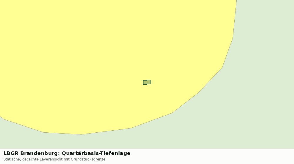 Statische Kartenansicht: LBGR Brandenburg: Quartärbasis-Tiefenlage