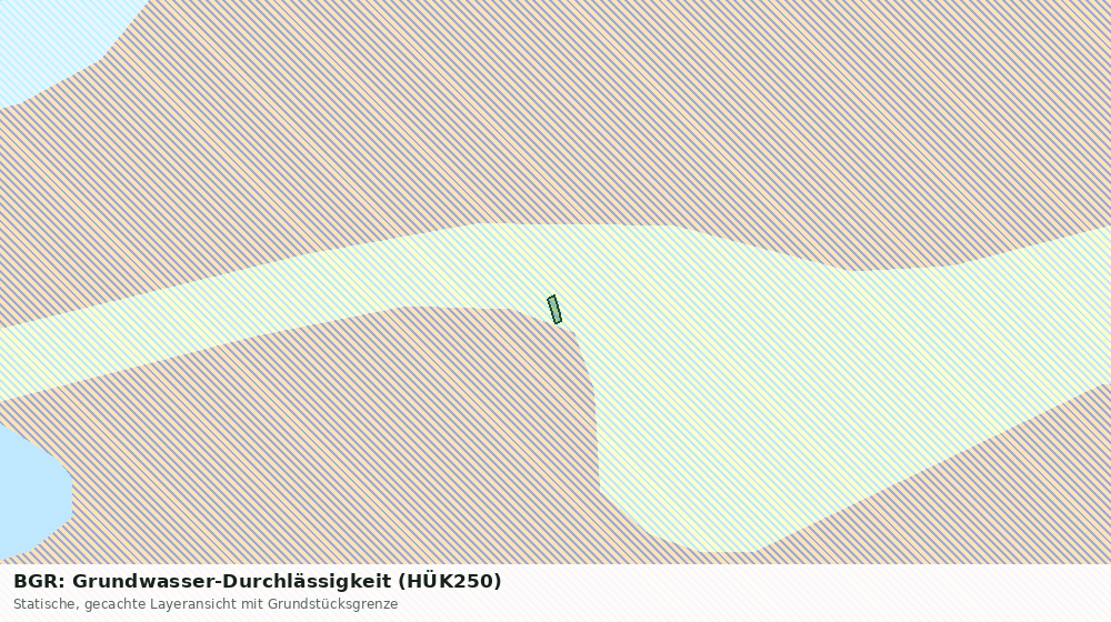 Statische Kartenansicht: BGR: Grundwasser-Durchlässigkeit (HÜK250)