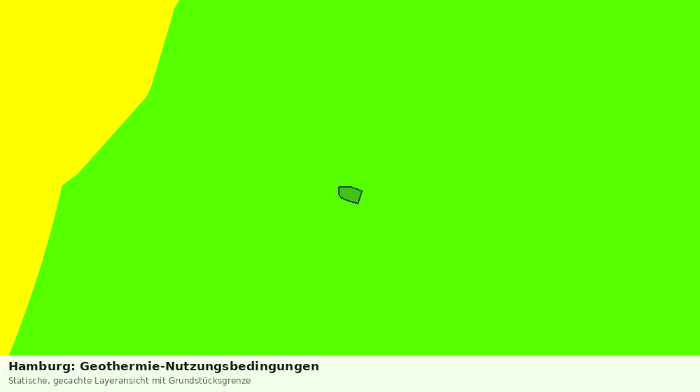 Statische Kartenansicht: Hamburg: Geothermie-Nutzungsbedingungen