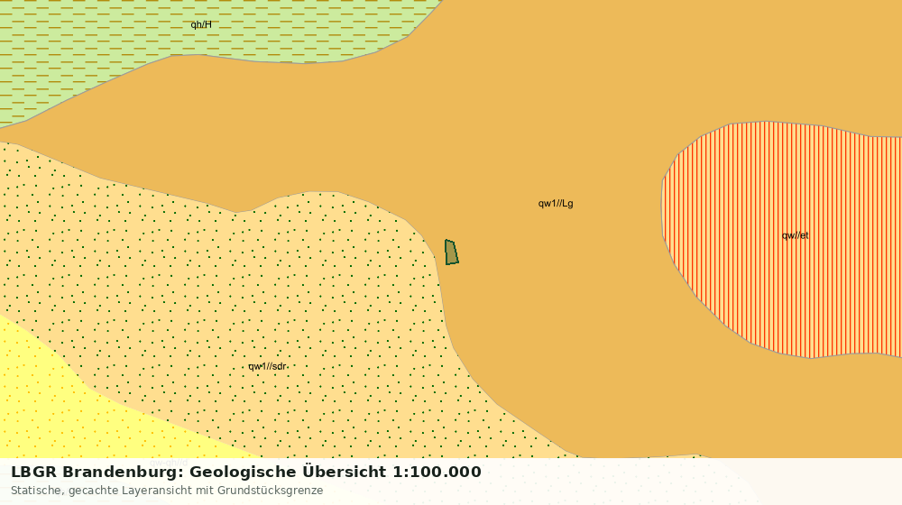Statische Kartenansicht: LBGR Brandenburg: Geologische Übersicht 1:100.000