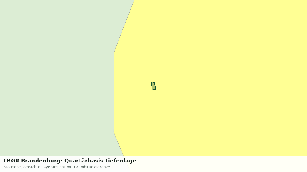 Statische Kartenansicht: LBGR Brandenburg: Quartärbasis-Tiefenlage