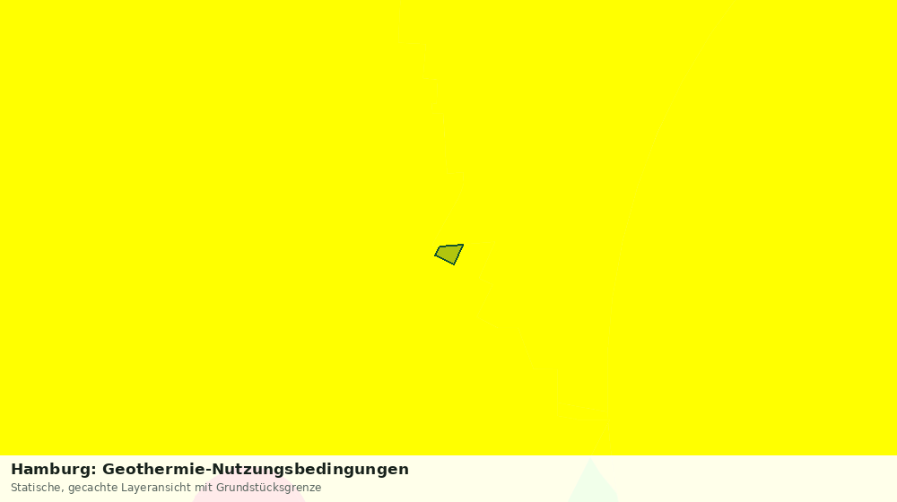 Statische Kartenansicht: Hamburg: Geothermie-Nutzungsbedingungen