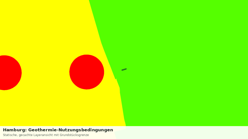Statische Kartenansicht: Hamburg: Geothermie-Nutzungsbedingungen