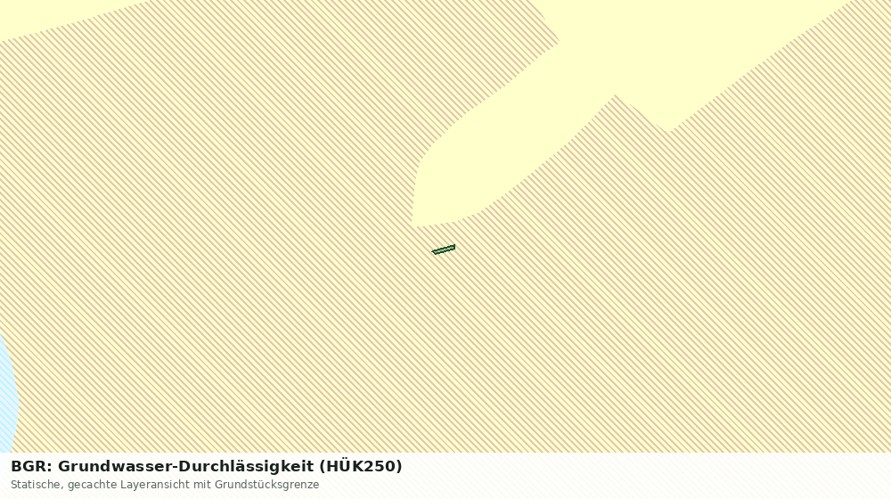 Statische Kartenansicht: BGR: Grundwasser-Durchlässigkeit (HÜK250)