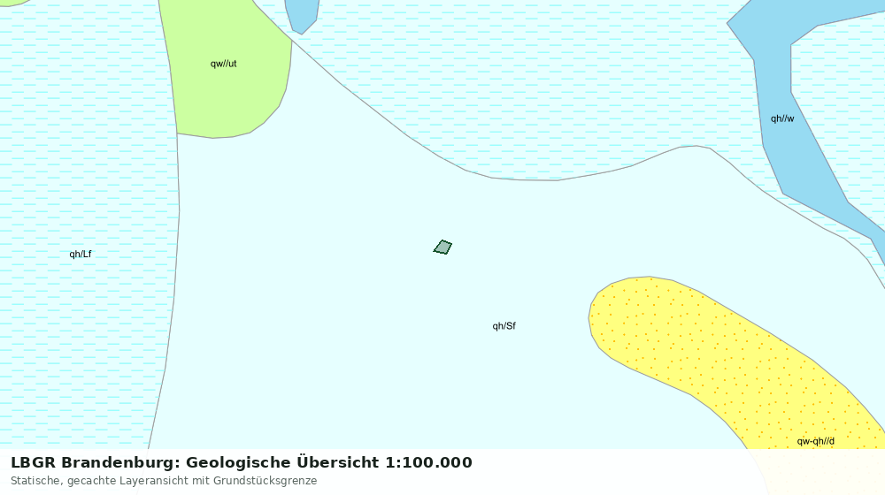 Statische Kartenansicht: LBGR Brandenburg: Geologische Übersicht 1:100.000