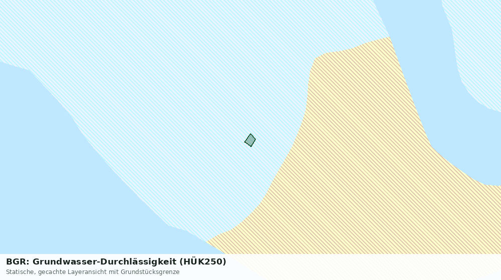 Statische Kartenansicht: BGR: Grundwasser-Durchlässigkeit (HÜK250)