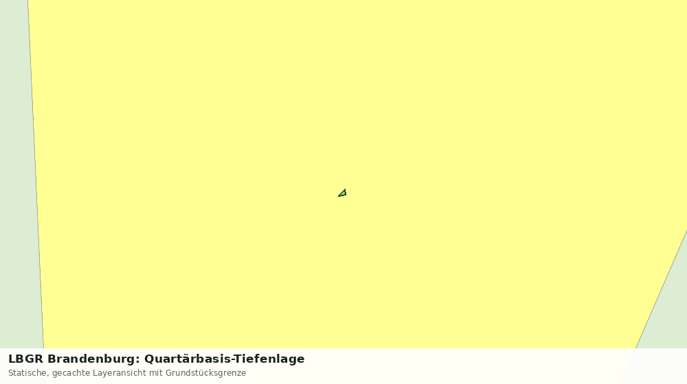 Statische Kartenansicht: LBGR Brandenburg: Quartärbasis-Tiefenlage
