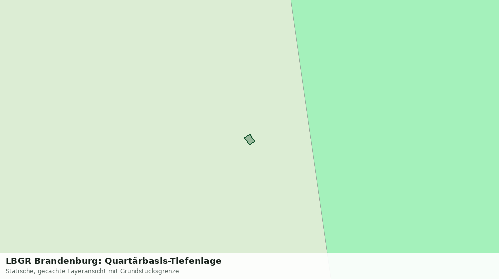 Statische Kartenansicht: LBGR Brandenburg: Quartärbasis-Tiefenlage