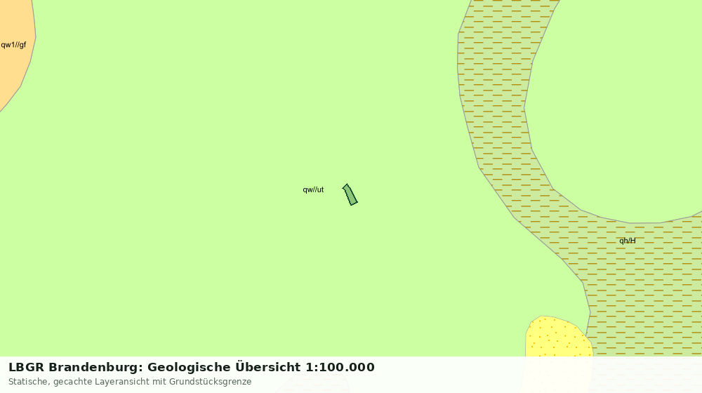 Statische Kartenansicht: LBGR Brandenburg: Geologische Übersicht 1:100.000