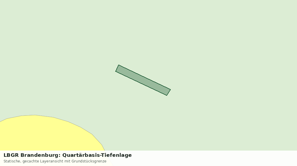 Statische Kartenansicht: LBGR Brandenburg: Quartärbasis-Tiefenlage