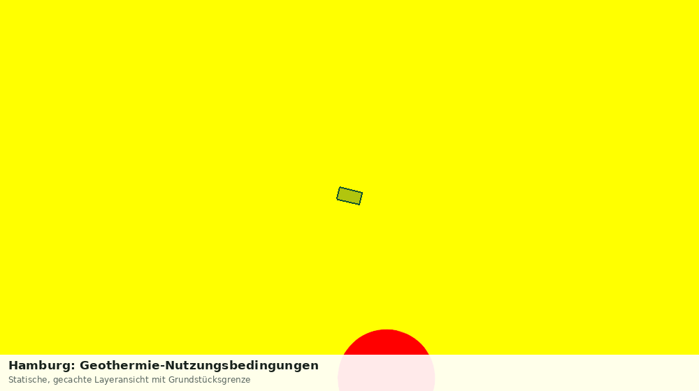 Statische Kartenansicht: Hamburg: Geothermie-Nutzungsbedingungen