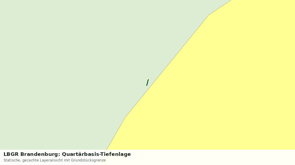 Statische Kartenansicht: LBGR Brandenburg: Quartärbasis-Tiefenlage