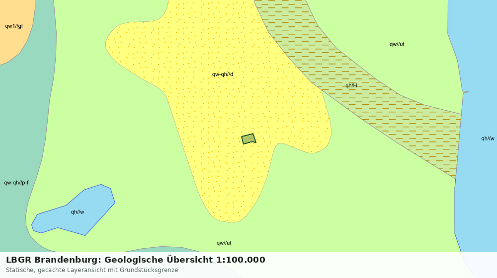 Statische Kartenansicht: LBGR Brandenburg: Geologische Übersicht 1:100.000