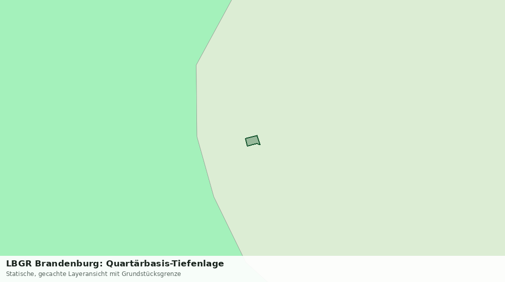 Statische Kartenansicht: LBGR Brandenburg: Quartärbasis-Tiefenlage
