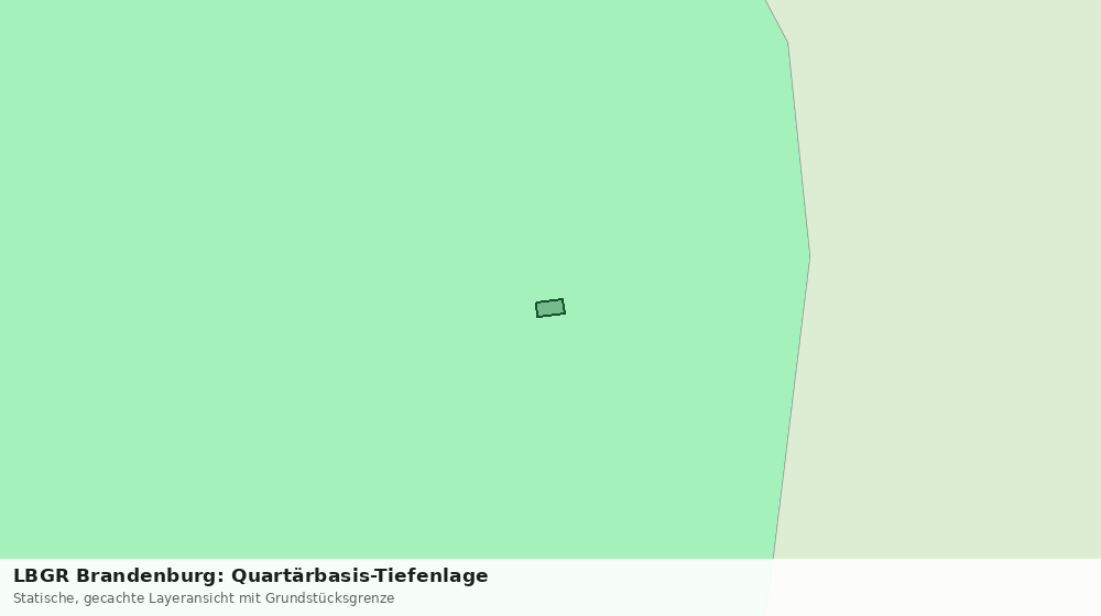 Statische Kartenansicht: LBGR Brandenburg: Quartärbasis-Tiefenlage