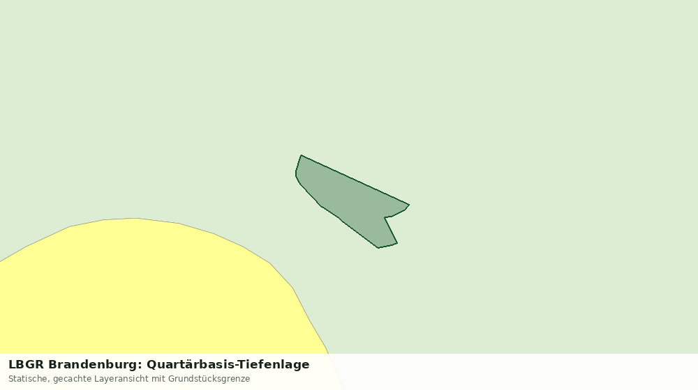 Statische Kartenansicht: LBGR Brandenburg: Quartärbasis-Tiefenlage