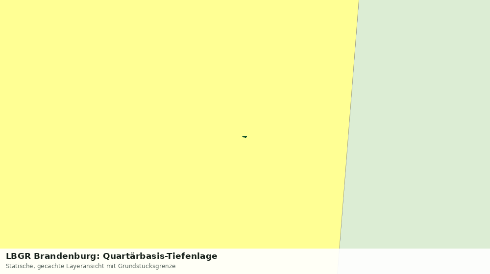 Statische Kartenansicht: LBGR Brandenburg: Quartärbasis-Tiefenlage