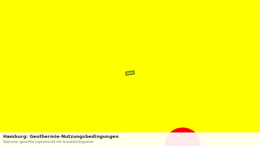 Statische Kartenansicht: Hamburg: Geothermie-Nutzungsbedingungen