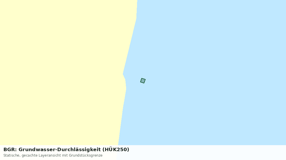 Statische Kartenansicht: BGR: Grundwasser-Durchlässigkeit (HÜK250)